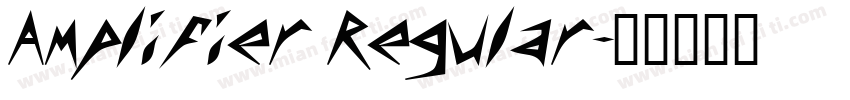 Amplifier Regular字体转换